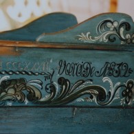 Restored blue cradle (detail)