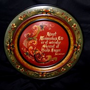 Rosemalt red decorative plate