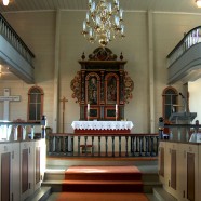 Vats Kyrkje Rosemaling Interior